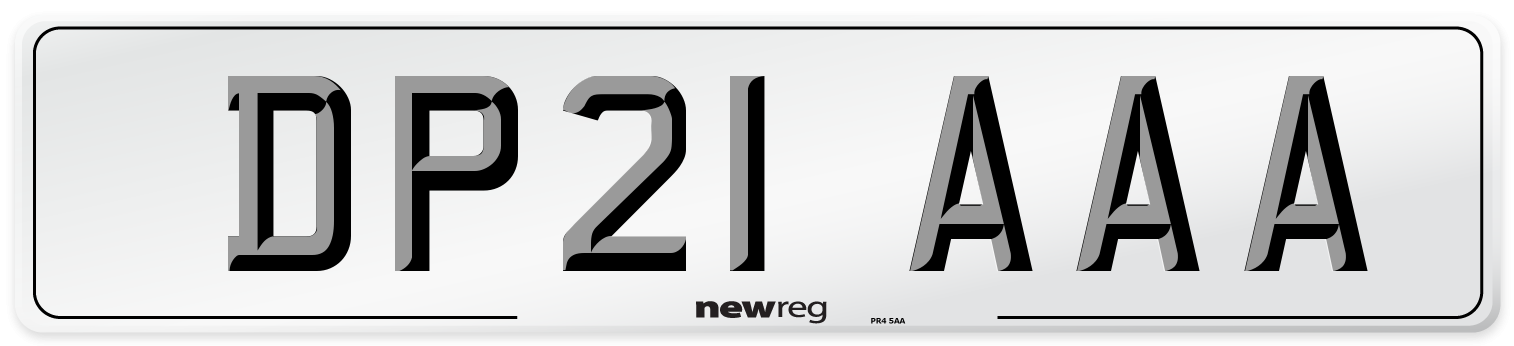 DP21 AAA Number Plate from New Reg